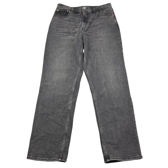 NWT ABERCROMBIE & FITCH The 90's Straight Ultra High Rise Jean Sz 26 SHORT - Picture 2 of 7